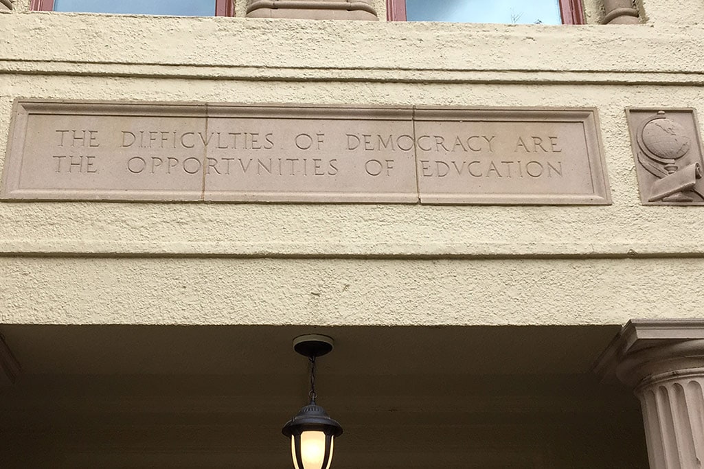 At SOU - The Difficulties of Democracy are the Opportunities of Education